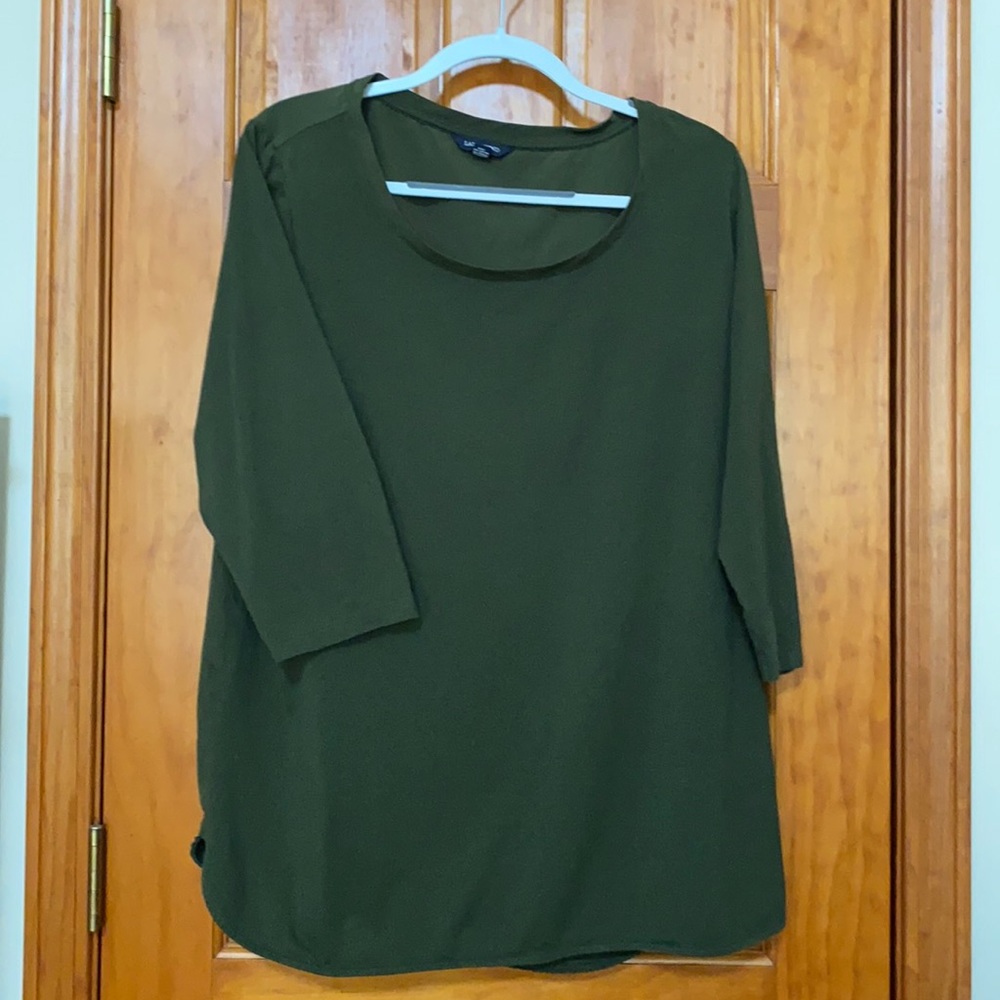 Lands End 3/4 sleeve blouse size 1X